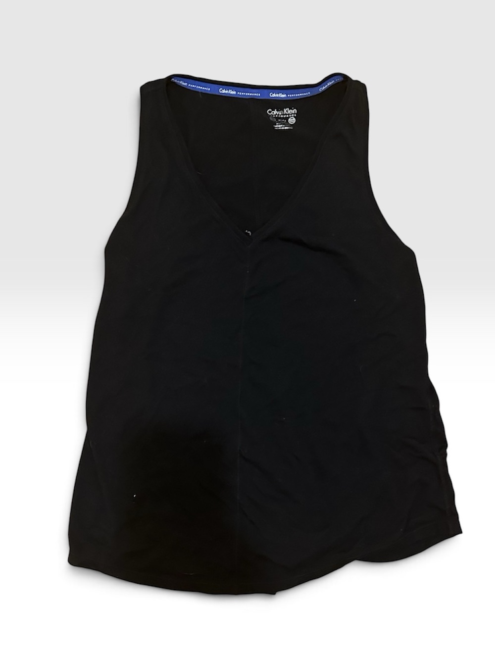Calvin Klein Performance Black Split Back Tank Workout Top XS